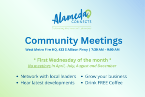 Alameda Connects Community Meeting @ West Metro HQ | Lakewood | United States